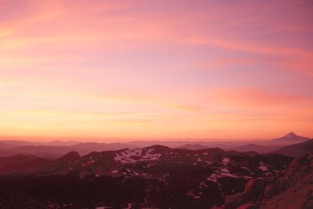 sunset from camp